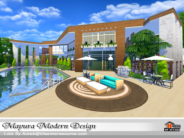 Sims 4 Mayura Modern Design by autaki at TSR