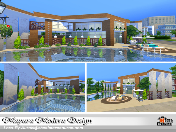 Sims 4 Mayura Modern Design by autaki at TSR