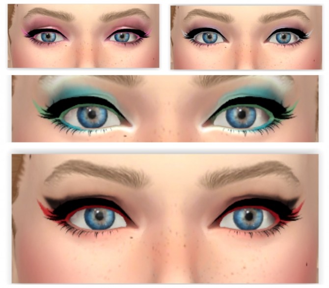 Sims 4 Long Eyeliner by Annabellee25 at SimsWorkshop