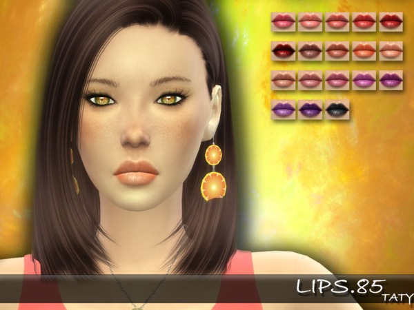 Sims 4 Taty Lips 85 by tatygagg at TSR