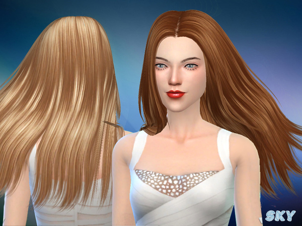 Sims 4 Hair 282 Afra by Skysims at TSR