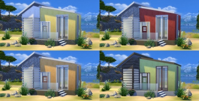 Sims 4 Plaster Wall Set 14 colours by The Builder at Mod The Sims