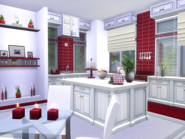 Sims 4 Red Escape house by lenabubbles82 at TSR