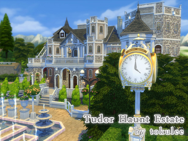 Sims 4 Tudor Haunt Estate by leetoku at TSR