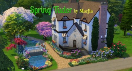 Spring Tudor house by Marjia at Mod The Sims