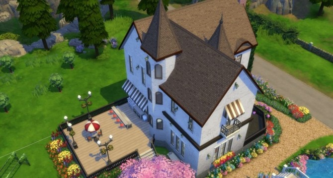 Sims 4 Spring Tudor house by Marjia at Mod The Sims