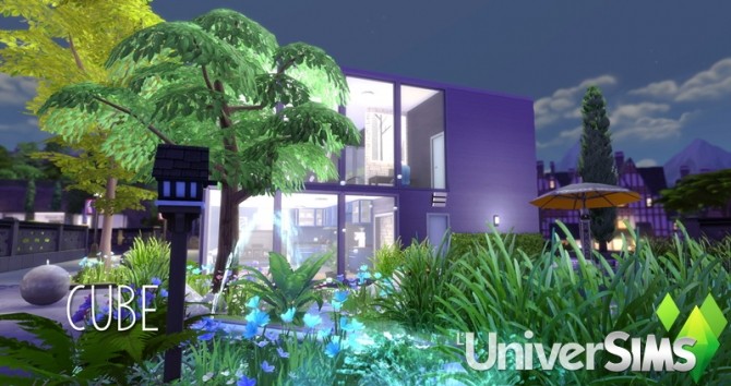 Sims 4 Cube house by Will at L’UniverSims