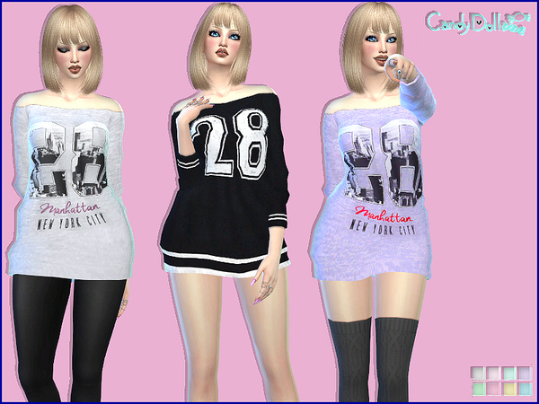 Sims 4 CandyDoll Stylish Sweaters by DivaDelic06 at TSR