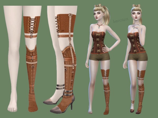 Sims 4 Wooden Leg Prosthesis by Lavoieri at TSR