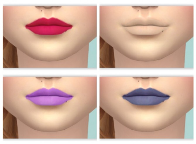 Sims 4 Thick & Smooth Lipstick by Annabellee25 at SimsWorkshop