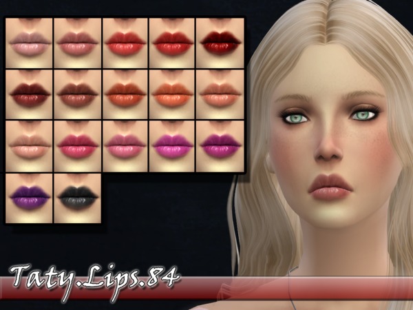 Sims 4 Taty Lips 84 by tatygagg at TSR