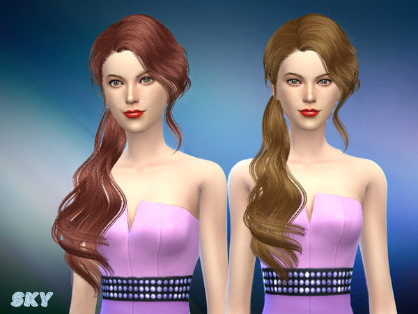 Sims 4 Hair 086 by Skysims at TSR