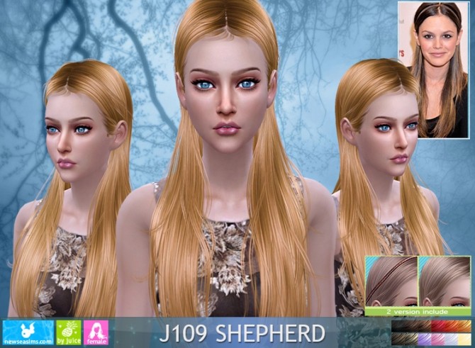 Sims 4 J109 Shepherd hair (Pay) at Newsea Sims 4