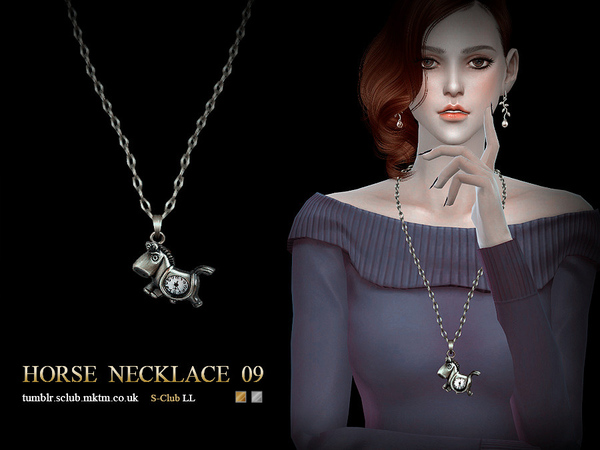 Sims 4 Necklace N09 by S Club LL at TSR