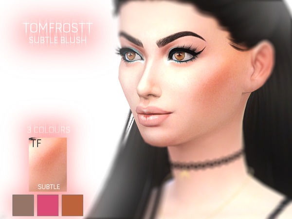Sims 4 Subtle Blush by tomfrostt at TSR