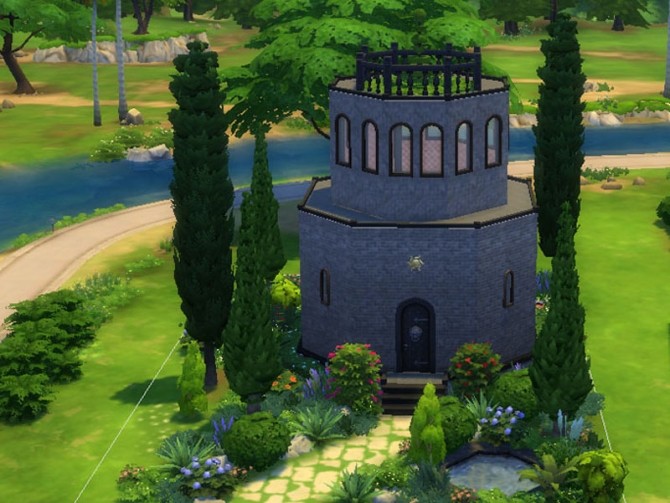 Sims 4 Byzantine inspired Baptistry by Tadala at Mod The Sims