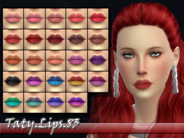 Sims 4 Taty Lips 83 by tatygagg at TSR