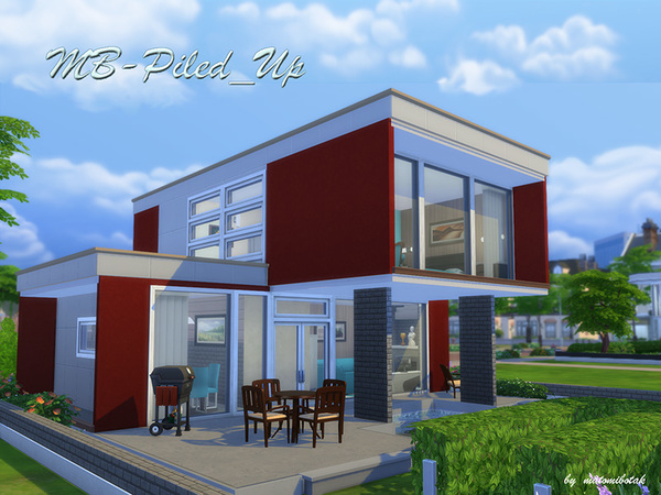 Sims 4 MB Piled Up house by matomibotaki at TSR