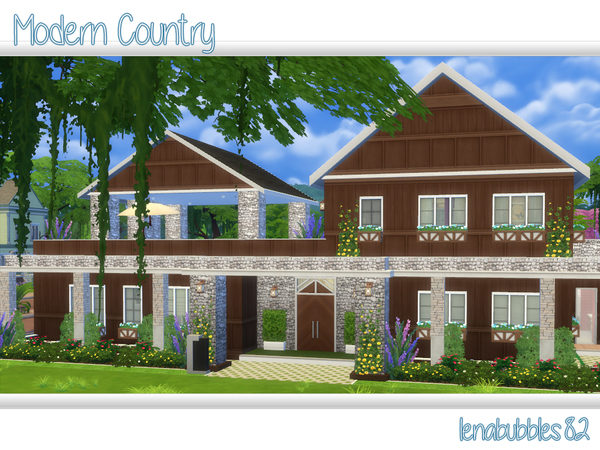 Sims 4 Modern Country house by lenabubbles82 at TSR