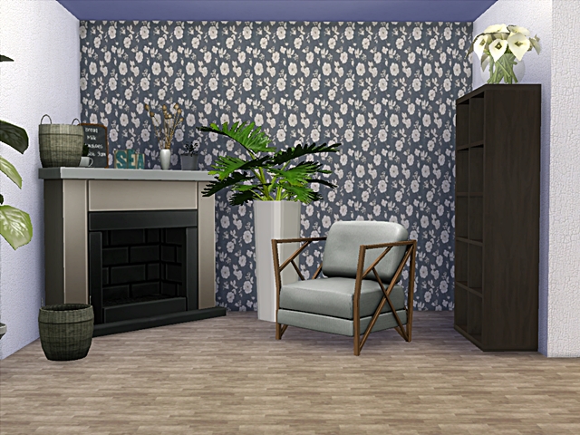 Sims 4 Floral wallpaper by Angel74 at Beauty Sims