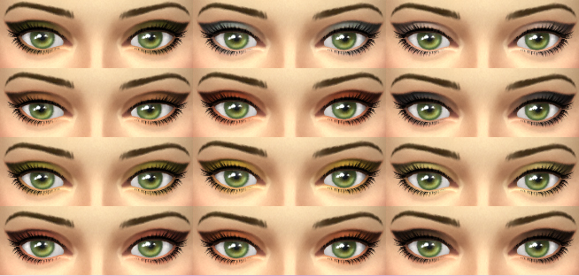 Sims 4 Amsterdam Collection 12 Eyeshadow Colors by emigods at Mod The Sims