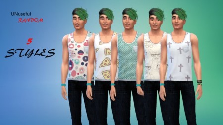 5 pocketed tank top colours by insaneduckazoid at Mod The Sims