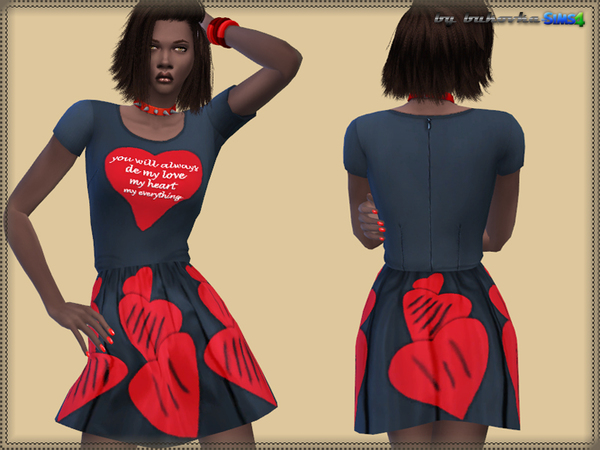 Sims 4 Dress My Heart at Bukovka