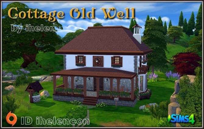 Sims 4 Cottage Old Well by ihelen at ihelensims