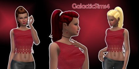 Recolor Of Movie Hangout Pony Tri Braids by GalacticSims4 at SimsWorkshop