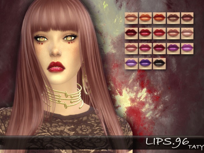 Sims 4 Lips 96 by Taty96 at SimsWorkshop