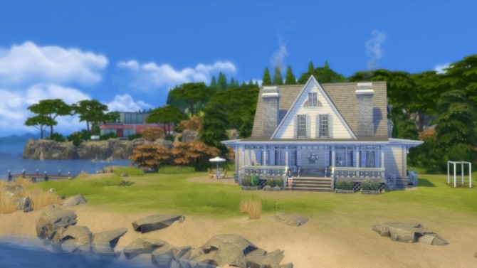 Sims 4 Coastal Cottage by pollycranopolis at Mod The Sims