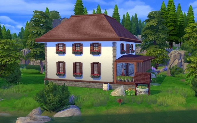 Sims 4 Cottage Old Well by ihelen at ihelensims