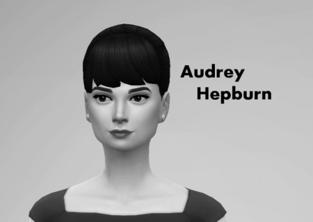 Audrey Hepburn (No CC) by Niharika.Basu at Mod The Sims