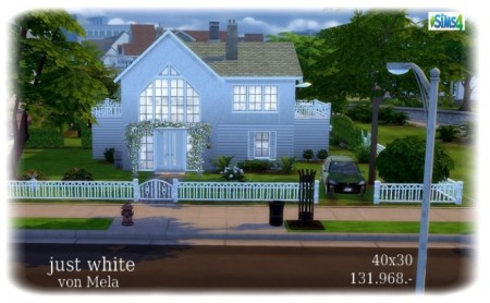 Just white house by melaschroeder at All 4 Sims