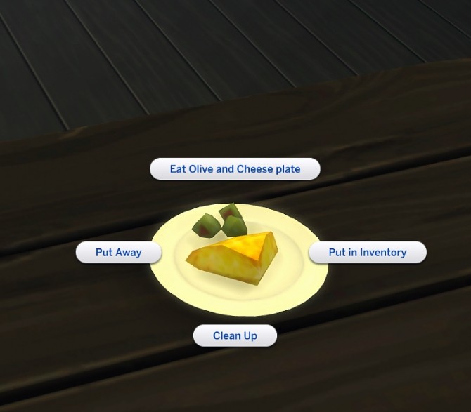 Sims 4 Olive And Cheese Plate Custom Food by icemunmun at Mod The Sims