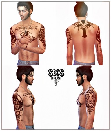 Only God Can Judge Me Tattoo by StreetxSims at SimsWorkshop