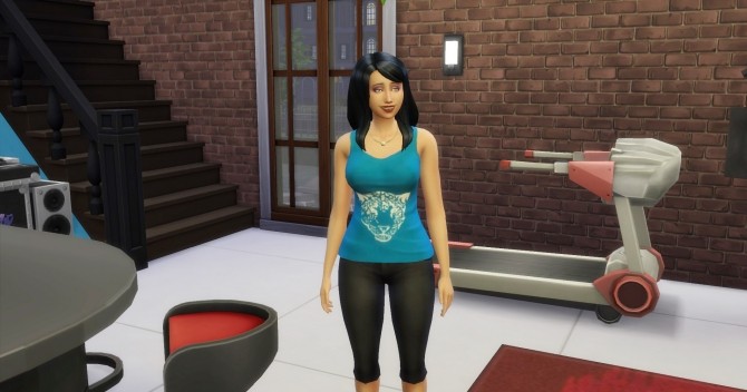 Sims 4 Tiger Tank Top (Female only) by Luqque at TSR