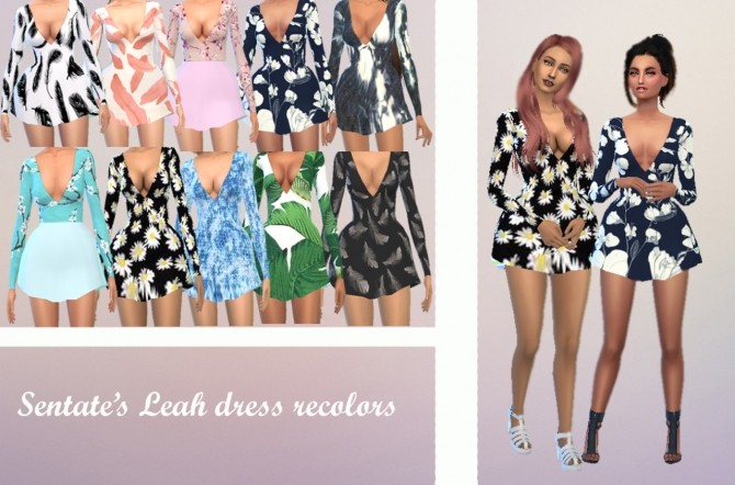 Sims 4 Sentate‘s Leah dress at MXFSims