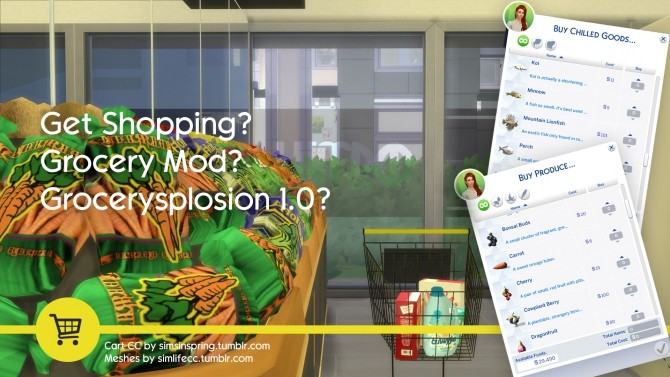 Sims 4 Grocery Store Mod by SMagGeorge at SimsWorkshop