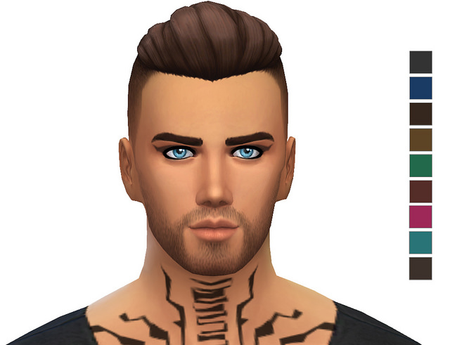 Sims 4 Request Winged Eye Shadow For Men at Simista