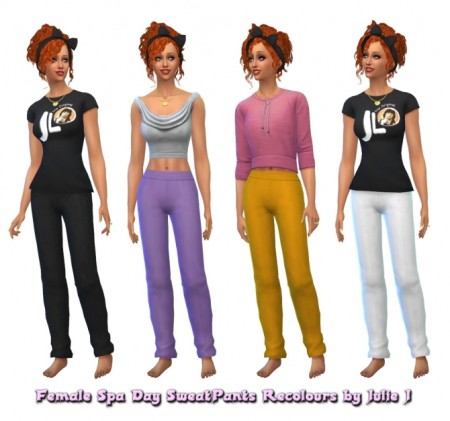 SpaDay SweatPants Recolours at Julietoon – Julie J » Sims 4 Updates