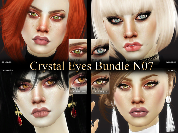 Sims 4 Crystal Eyes Bundle N07 by Pralinesims at TSR