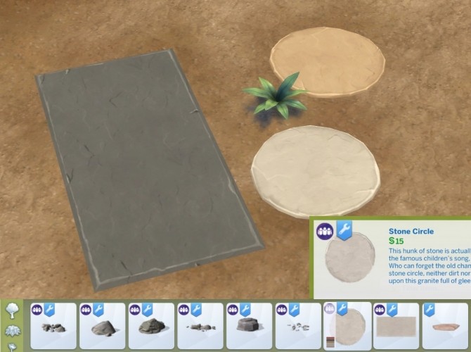Sims 4 Catalogue Edit: GT Pavers as Rocks by plasticbox at Mod The Sims
