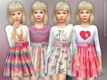 Designer Dresses Collection P20 by lillka at TSR » Sims 4 Updates