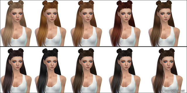 Sims 4 Galaxy Hair Retexture at Simista