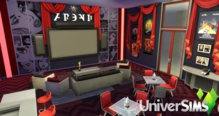 Red Carpet Home Theater salon by olideg at L’UniverSims