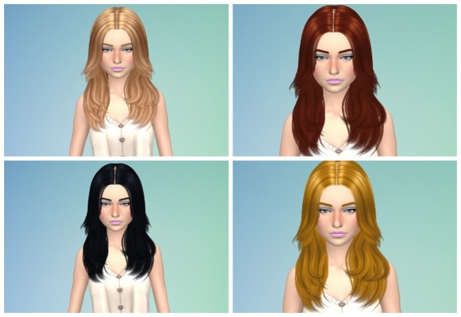 Sims 4 Lena Hair retexture by Annabellee25 at SimsWorkshop