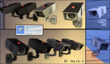 Security Camera Made Buyable and Recolours by Julie J at Mod The Sims