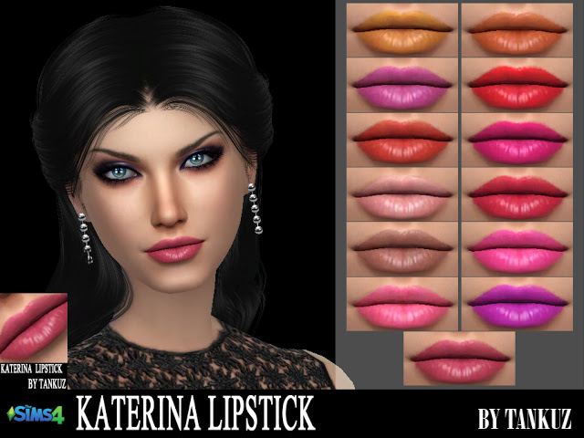 Sims 4 Katerina Lipstick at Tankuz Sims4