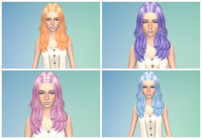 Sims 4 Lena Hair retexture by Annabellee25 at SimsWorkshop